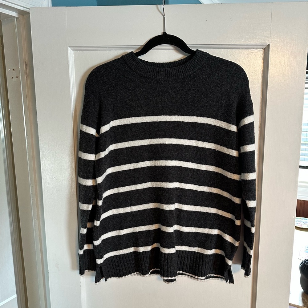 LOFT Charcoal Knit Sweater